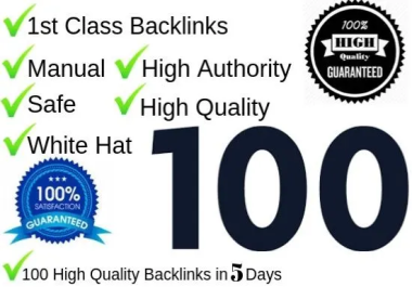 High Domains and High Authority 100 PR-9 SEO Dofollow Permanent Backlinks DA 80-100