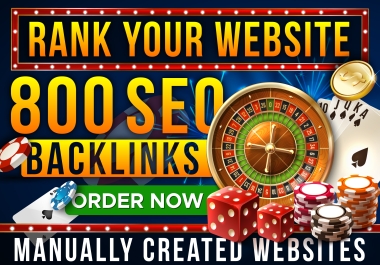 Rank Your Website UFABET Judi slots Betting 800 SEO Backlinks Manual Created Websites