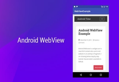 Programming an Android application for your website
