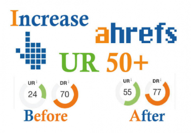 I will increase URL rating ahrefs URL 50 Plus gurantee