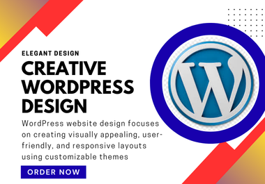I will build responsive WordPress website development,  design and redesign