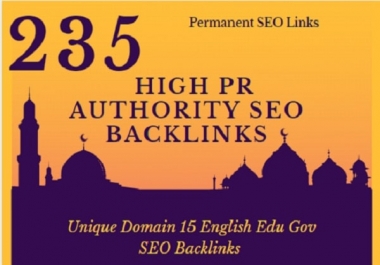 235 High PR Authority SEO Link Building USA Backlinks