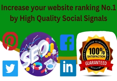 Ahead to Google 50,000 Social Signals such Standard Quality to Optimize your website to Top Ranking