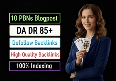 10 Premium DA/DR 85+ PBN blogpost - High Authority Dofollow Backlinks
