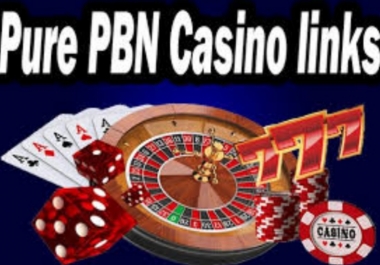 Provide Casino 50 PBN DA50 Plus Dofollow PBN Backlinks All Niche Accepting
