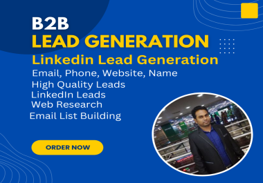 I will do b2b lead generation,  LinkedIn lead generation,  email lists