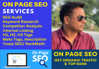 On page SEO,  monthly on page SEO,  on page SEO service for google top ranking
