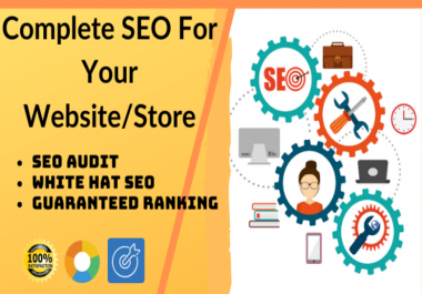 I will do complete seo for your website to rank higher in serp