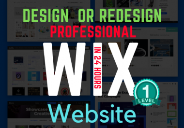 design professional wix website or redesign wix website