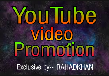 Get you video promotion and research on your market place