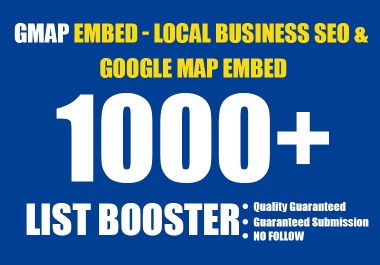 1000+ Local Business SEO & Google Map Embed Backlinks