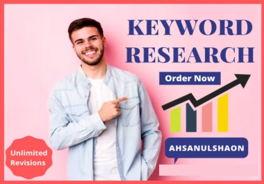 I will do complete SEO keyword research for google rank