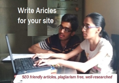Write content,  post articles on your website