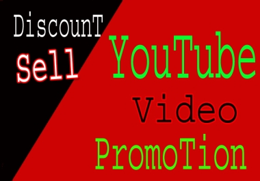 Discount Sell Organic YouTube Video Promotion via social network