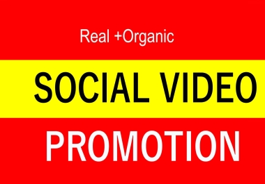 Instant Social Profile and Pic Post Video Promotion within 3 Hours