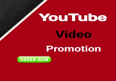 Non drop Organic YouTube Video Promotion & chanel social media marketing