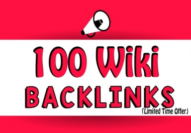 I will Provide 100 Wiki Backlinks