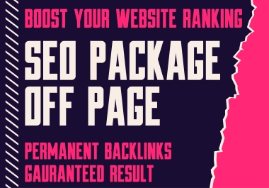 Boost Your Website Ranking with Our Comprehensive Off-Page SEO Package