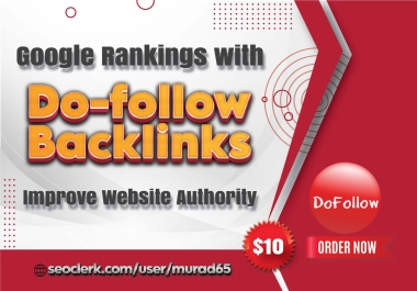 Google Rankings with Dofollow Backlinks Service