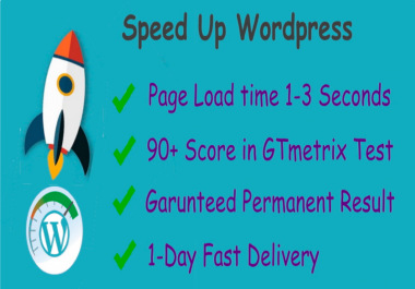 I will Optimize Page Speed and Speed Up your Wordpress Website
