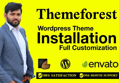 I will Install WordPress Theme and Import Demo Data Within 24 Hours