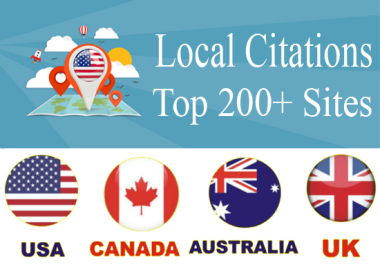 I will do 200 live local citations and business listing for local SEO