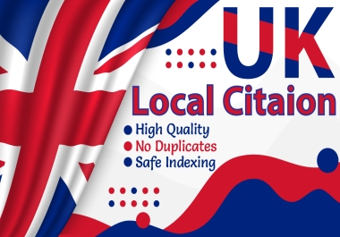 UK local citations and business listing on high DA PA site for local SEO Results Guaranteed.