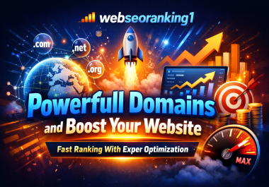 Powerfull Domains and Boost Your website With SEO Backlinks & Fast Ranking With Expert Optimization