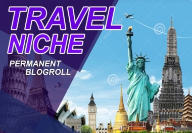 60 travel niche related high DA SEO backlinks