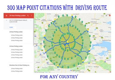 I will do 300 google map point citations with add GEO tag image every point