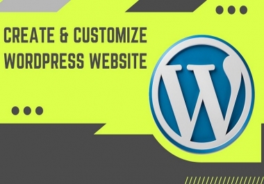 Create and customize WordPress website