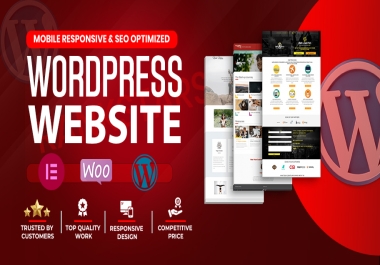 Professional Responsive WordPress Website Design Fast & Customizable