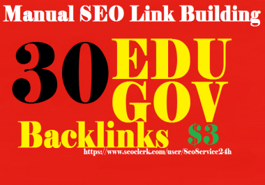 I will Rank you 1st page of Gooole with 30 EDU and GOV SEO backlinks