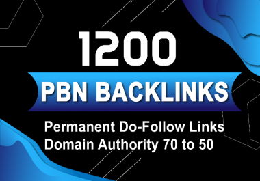 Rank your website with 1200 Dofollow PBN DA 80 to 50 Backlinks