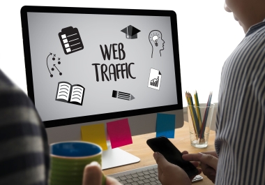 I will provide organic web traffic from search engine to any website blog affiliate shopping website