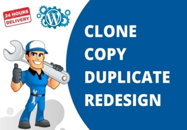 I will create clone duplicate or redesign your wordpress website