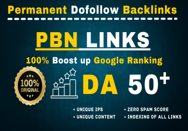 Get 100 PBN DA 50 Plus Home Page Permanent PBN Links