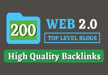 200+ Web 2.0 Blog Posts High DA PA Dofollow SEO Backlinks To Boost Ranking