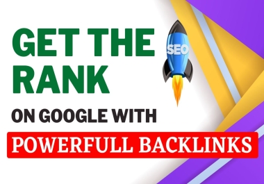 Get Google Top Rank by 500+ Diversified High Quality SEO Backlinks