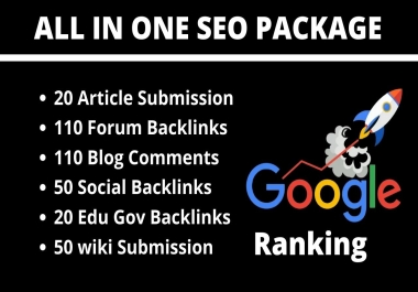 All In One SEO Package 360 High Authority Dofollow Backlinks