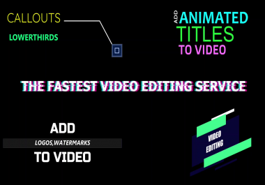 add text, titles, logo, watermarks, callouts to video