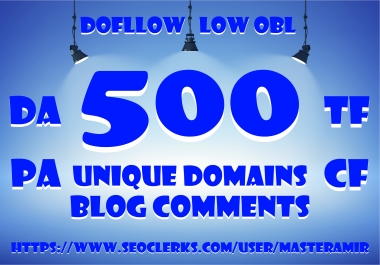 Buy 2 Get 1 Free Create 500 Dofollow Unique Domain Blog Comments Backlinks