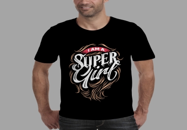 I will create an amazing custom typographic tshirt design