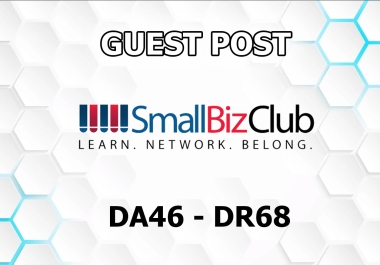 Guest post on business site Small Biz Club DA46 Smallbizclub. com