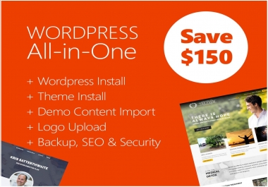 WordPress Theme Installation & Demo Setup + Logo & Plugin Setup