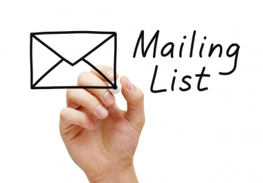 Email List - 5000 email addresses US Market