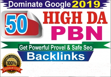 I will 50 high da pa homepage pbn backlinks permanent posts