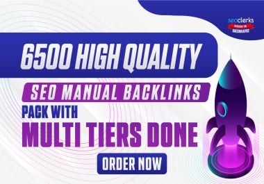 Latest 2026 Page 1 Service - 6500 High Quality SEO Manual backlinks Pack with Multi Tiers Done
