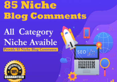 do provide 85 niche relevant blog comment back-links