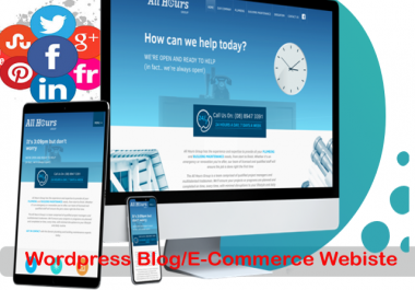 WEBSITE Theme design WordPress,  website complete blog,  eCommerce